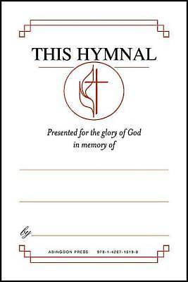 Picture of United Methodist Hymnal Bookplates "In memory of..." (Pkg of 48)