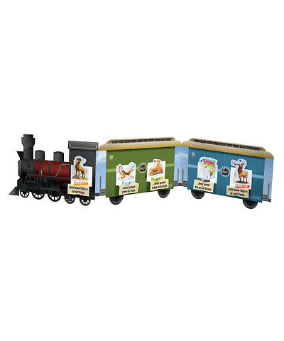 Picture of Vacation Bible School VBS 2021 Rocky Railway Bible Memory Buddy Train Display