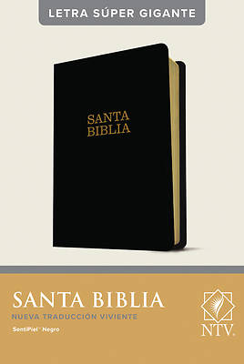 Picture of Santa Biblia Ntv, Letra Súper Gigante (Letra Roja, Sentipiel, Negro)