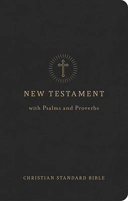 CSB Pocket New Testament with Psalms and Proverbs, Easy-To-Read Optimal Type, Black Leathertouch