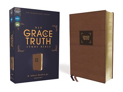 Picture of Niv, the Grace and Truth Study Bible, Leathersoft, Brown, Red Letter, Comfort Print