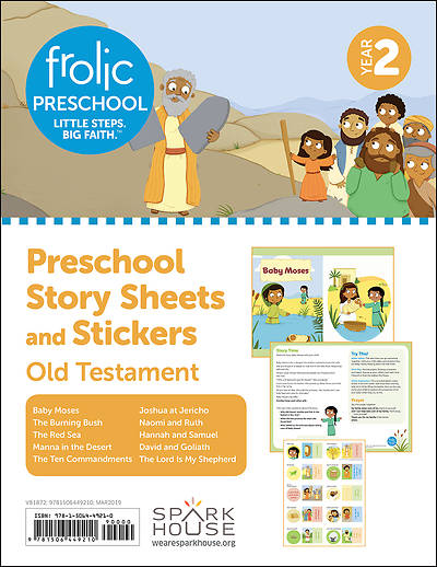 Picture of Frolic Preschool  Old Testament  Year 2  Ages 3-5  Story Sheets and Stickers