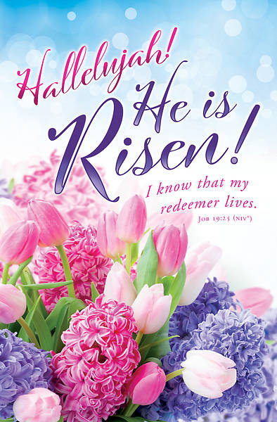 Picture of Hallelujah He is Risen Easter Regular Size Bulletin (Pkg of 100)