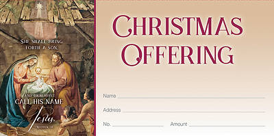 Picture of She Shall Bring Forth A Son Christmas Offering Envelope