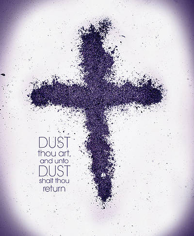 Picture of Dust Thou Art Cross Ash Wednesday Legal Size Bulletin