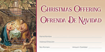 Picture of She Shall Bring Forth A Son Christmas Offering Envelope Bilingual Bilingual