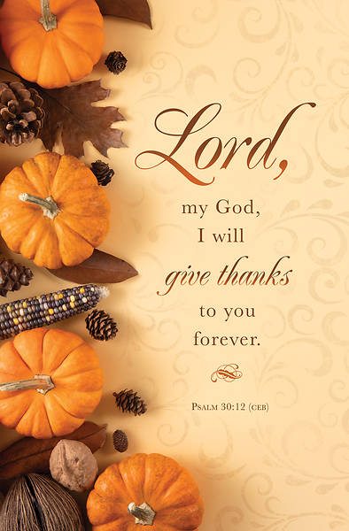 Thanksgiving Lord, my God, I will Give Thanks to You Bulletin