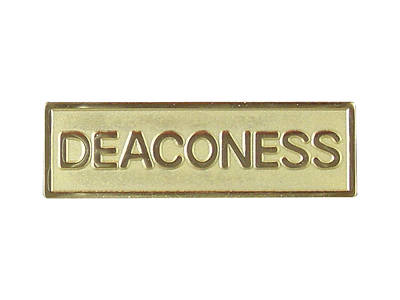 Picture of Gold Metal Deaconess Pin-On Badge