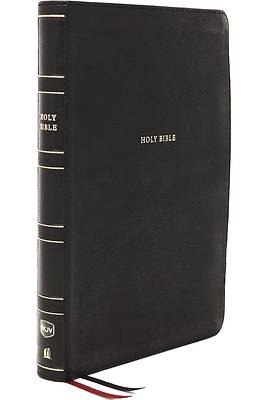Picture of Nkjv, Reference Bible, Super Giant Print, Leathersoft, Black, Thumb Indexed, Red Letter Edition, Comfort Print