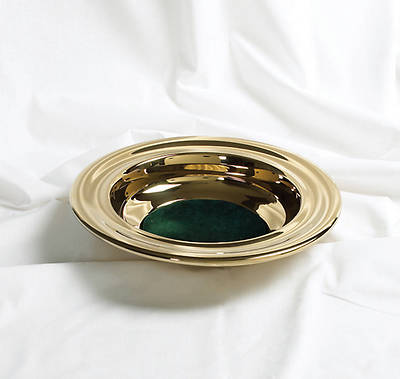 Picture of RemembranceWare Brass Offering Plate with Green Felt