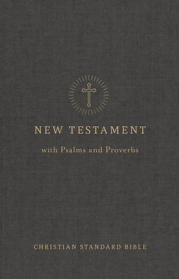 CSB Pocket New Testament with Psalms and Proverbs, Easy-To-Read Optimal Type, Charcoal Trade Paper