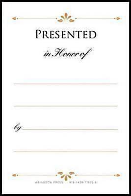 Picture of Presented in Honor of Bookplates (Pkg of 48)