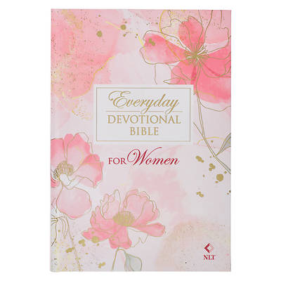 Picture of NLT Holy Bible Everyday Devotional Bible for Women New Living Translation, Pink Printed Floral