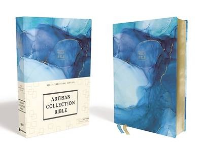 Picture of NIV Artisan Collection Bible, Cloth over Board, Blue, Art Gilded Edges, Red Letter Edition, Comfort Print