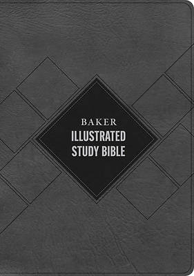 CSB Baker Illustrated Study Bible, Charcoal Leathertouch, Indexed