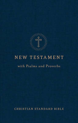 CSB Pocket New Testament with Psalms and Proverbs, Easy-To-Read Optimal Type, Navy Trade Paper