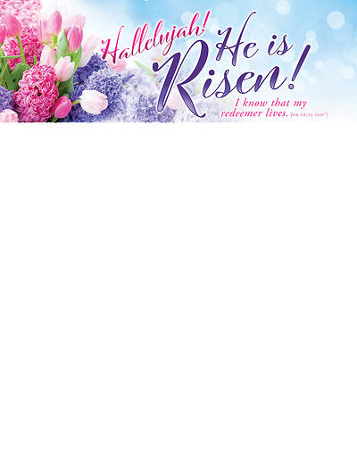 Picture of Hallelujah He is Risen Easter Letterhead (Pkg of 100)