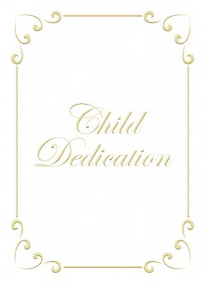 Picture of Certificate Child Dedication Psalm 127:3 Package of 6