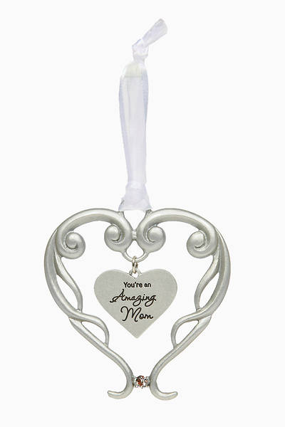 Picture of Amazing Mom Heart Ornament 4"