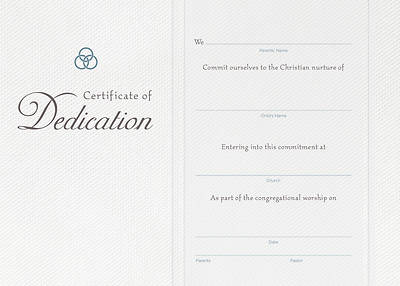Picture of Flat Dedication Certificate