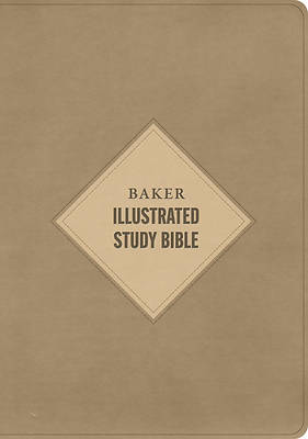 CSB Baker Illustrated Study Bible, Khaki Leathertouch, Indexed