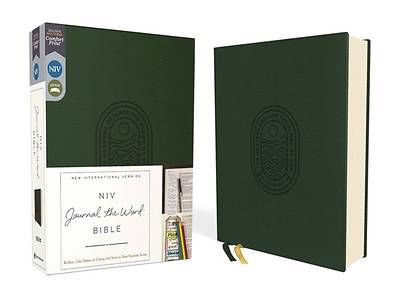 Picture of Niv, Journal the Word Bible, Leathersoft, Green, Red Letter, Comfort Print