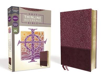 Picture of NRSV Thinline Reference Bible, Leathersoft, Burgundy, Comfort Print