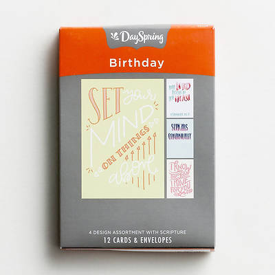 Picture of Birthday - Bible Letters Boxed Cards Assorted (Box 12)