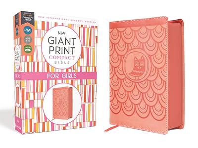 Picture of Nirv, Giant Print Compact Bible for Girls, Leathersoft, Peach, Comfort Print