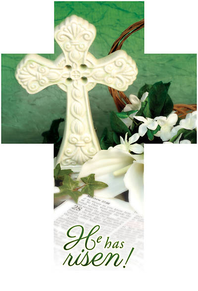 Picture of He Has Risen Easter Cross Bible Marker