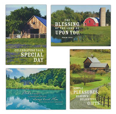 Picture of Barns Birthday Cards, Box of 12 (KJV)