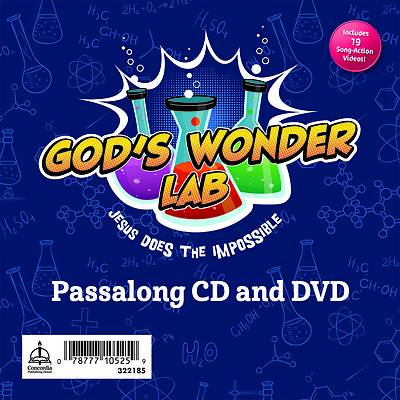 Picture of Vacation Bible School VBS 2022 God's Wonder Lab Passalong CD & DVD