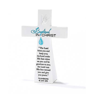 Picture of Baptized In Christ Tabletop Cross 5.5"H