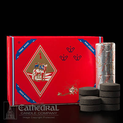Picture of Cathedral Three Kings Quick Lighting Charcoal