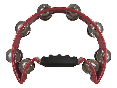 Picture of Half Moon Double Row Tambourine - Red