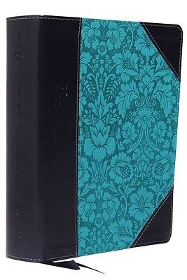 Picture of NKJV, Journal the Word Reference Bible, Imitation Leather, Blue, Red Letter Edition, Comfort Print