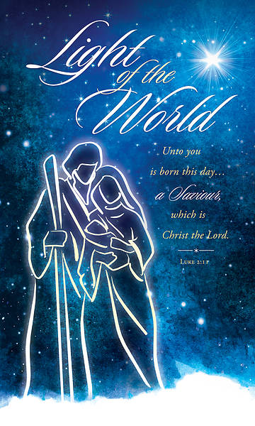 Picture of Light of the World Christmas 3' X 5' Fabric Banner