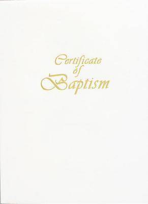 Picture of Contemporary Steel-Engraved Child Baptism Certificate (Pkg of 3)