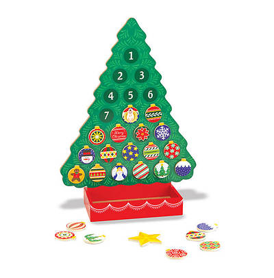 Picture of Wooden Magnetic Advent Calendar Tree