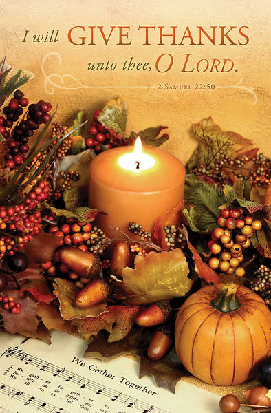 Thanksgiving I will Give Thanks Unto thee O Lord Bulletin