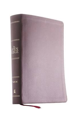 Picture of The Niv, Open Bible, Leathersoft, Brown, Thumb Indexed, Red Letter Edition, Comfort Print
