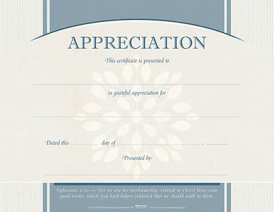 Picture of Appreciation Flat Certificate