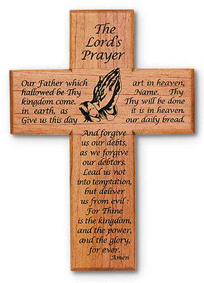 Picture of Cross Lord's Prayer Wooden