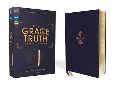 Picture of Niv, the Grace and Truth Study Bible, Leathersoft, Navy, Red Letter, Comfort Print
