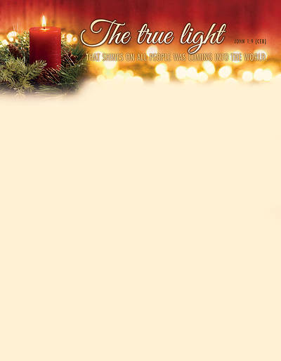 Christmas The True Light that Shines Letterhead