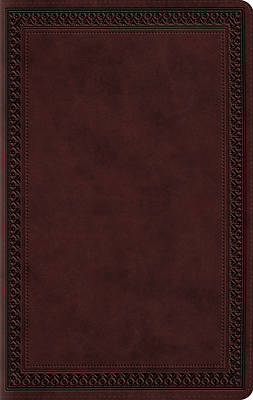 Picture of ESV Large Print Value Thinline Bible (Trutone, Mahogany, Border Design)