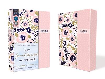 Picture of Niv, Journal the Word Bible for Girls, Double-Column, Hardcover, Pink, Magnetic Closure, Red Letter, Comfort Print