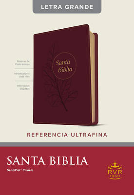 Picture of Santa Biblia Rvr60, Edición de Referencia Ultrafina, Letra Grande (Letra Roja, Sentipiel, Ciruela, Índice)