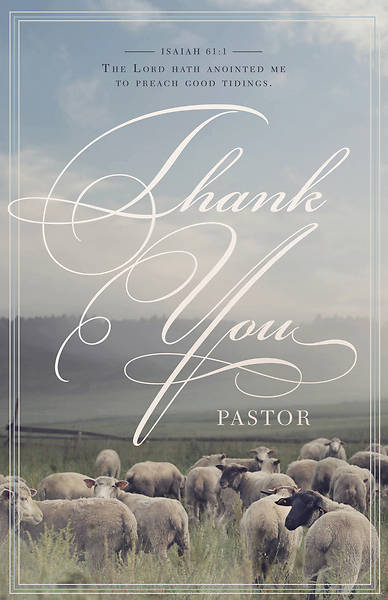 Picture of Thank You Pastor General Regular Size Bulletin