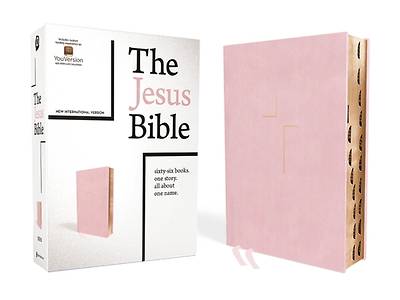 Picture of The Jesus Bible, NIV Edition, Leathersoft Over Board, Pink, Indexed, Comfort Print